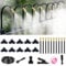 Sistema de Riego Jardín, Kit Nebulizador por Goteo Automatico, Sistema Riego Automático con Ajustable Boquilla Aspersor Pulverizador, Sistema de Riego por Goteo para Jardin Invernadero
