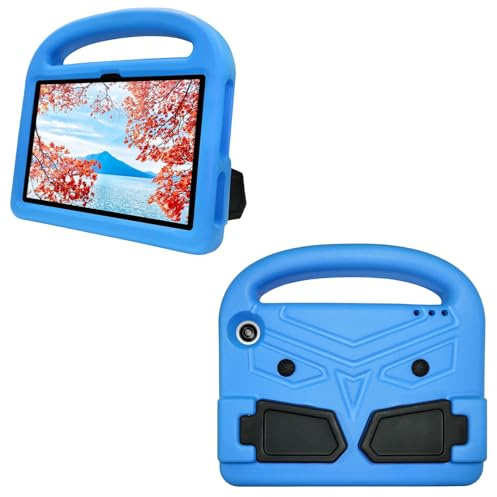 PREDCFVY Custodia for Tablet for Bambini Compatibile con la Custodia Kindle Fire 7 2022 - Protettiva Resistente e Leggera Antiurto in Eva(Mavi)