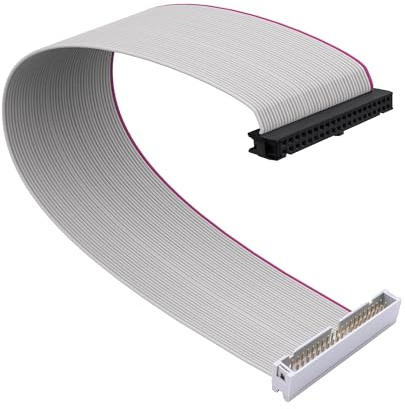 YARCHONN IDE 40 Polig Stecker auf Buchse Verlängerungskabel Adapter Flachband Kabel für 3,5 Zoll PATA HDD Stecker Erweiterungskabel -30cm / 11,8 Zoll