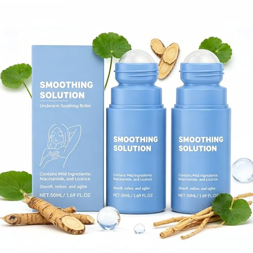 Altherona Ingrown Hair Roller gegen Rasierpickel Intimbereich Damen - Smoothing Solution Serum mit Niacinamid und Centella - Mildes Roll On für Bikini Zone, Achseln und Beine nach der Rasur - 50ml