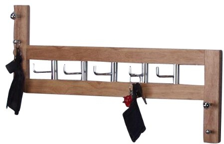 Heinz Hofmann 1012.N Wandgarderobe / Massivholz / Naturfarben / B. 60 x T. 8 x H. 36 cm