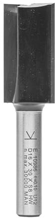ENT 10986 Nutfräser HW, Schaft (S) 8 mm, Durchmesser (D) 16 mm, NL 30 mm, SL 32 mm, GL 62 mm, mit HW Grundschneide