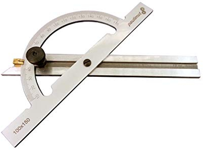 PAULIMOT Winkelmesser mit verstellbarer Schiene 100 x 150 mm