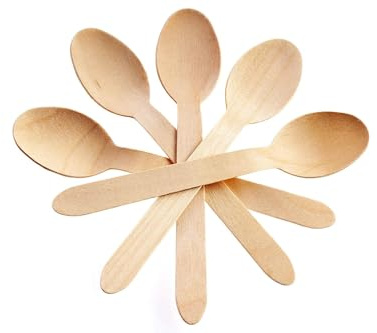 Perfect Stix 6.25 Wooden Cutlery Spoons- Pack of 250ct