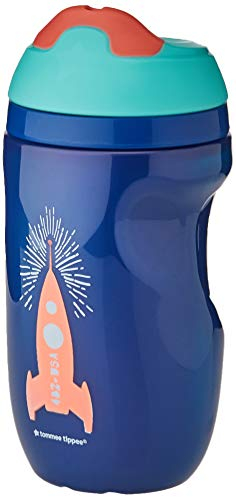 Tommee Tippee Isolierter Trinkbecher mit weichem Ausguss, 12+ Monate, BPA-frei, Blau