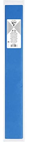 Clairefontaine 95457C - Packung mit 8 Blatt Seidenpapier, 18g,50x75cm, ideal zum Basteln, Petrolblau