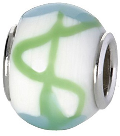 CEM Glasbeads Drops Beads Glaskugel 925/Silber CD781
