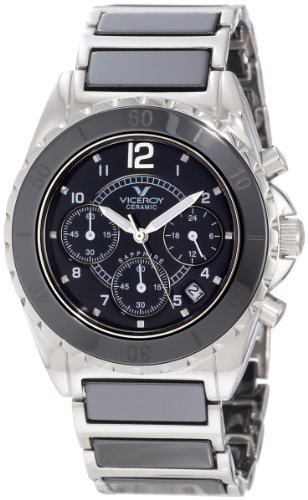 Viceroy Women's 47550-55 Black Ceramic Chronograph Watch