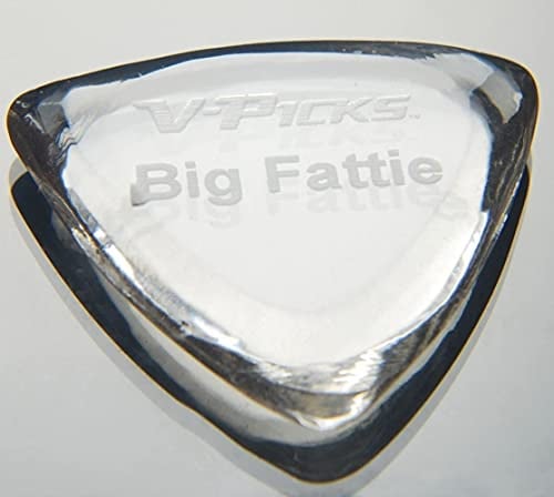V-Picks™ »BIG FATTIE - GUITAR AND MANDOLINE PICK« Plektren für Gitarre und Mandoline - 5.85mm - Farbe: Crystal Clear