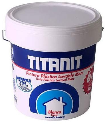 PINTURA PLASTICA INTERIOR TITANIT BLANCO MATE 15 L
