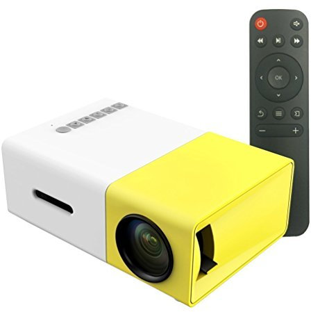 ZUMURCH® Portable Micro/Mini LED Projectors, Full Color Multimedia 1080P LED Pico Mobile Projector for Home Cinema Theater Video Movies, Support Music TXT with HDMI/TF/USB/AV/VGA Input Compatible Smartphones and PC [Micro/Mini Full HD Home Media Player Cinema Theater LED Projector with Remote Control], Idea for Kids/Children Gifts(Quality Guaranteed)