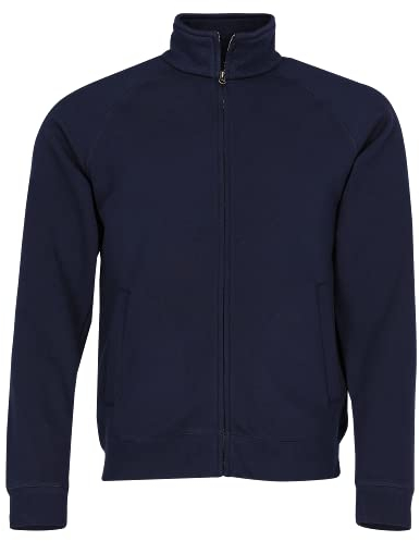 Fruit of the loom Herren Premium Sweat Jacket Sportjacke, Blau (Deep Navy 202), Large
