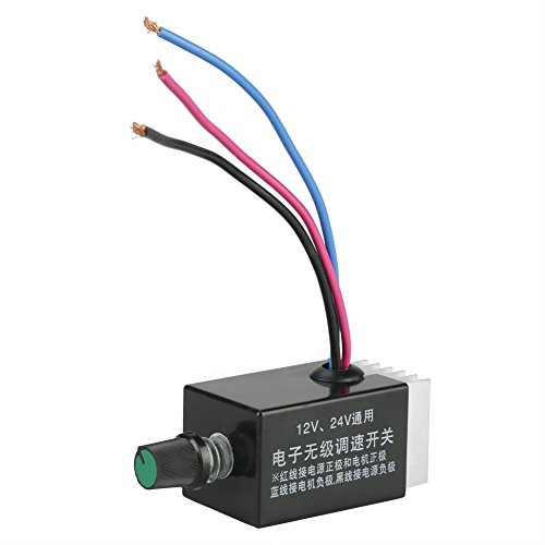 12v 24v Stepless DC Motor Speed Controller Switch DC Motor Regulator for Truck or Car Heater Fan