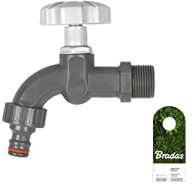 3/4 x 3/4 BSP Kunststoff Garten Bewässerung Zapfhahn Ventil Schlauch Verbinder