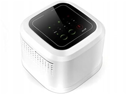 CRONOS Cube Luftreiniger Air Purifier mit HEPA-Kombifilter & Aktivkohlefilter, 3-Stufen-Filterung für 99,97% Filterleistung - Nachtmodus - NUR 4W !, perfekt für Allergiker und Raucher, JP-09