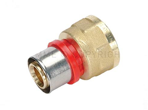 Raccordo A Pressare Dritto Femmina 18 X 1/2 Multistrato Tiemme