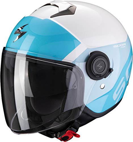 SCORPION CASQUE DE MOTO EXO-CITY SYMPA, BLU BLANC,M