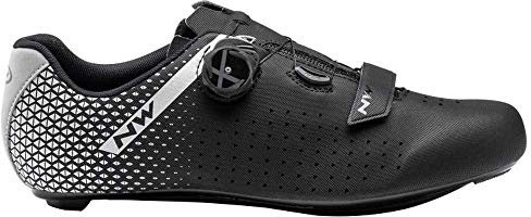 Northwave Core Plus 2 Wide Rennradschuhe, Fahrradschuhe, Radschuhe, Schwarz 39