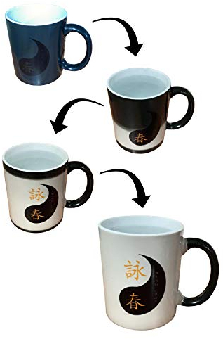 Mug Personnalisé Yin Yang Tasse Magique Mug Café et Thé Style Art Martial Contenance 33cl