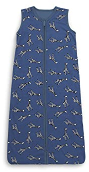 Jollein Sommerschlafsack Design: Giraffe 70 cm, aus 100% Baumwolle und einen Reißverschluss, Jeans Bleu Blau