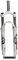 VTT Fourche À Suspension,Amortisseur en Alliage D'aluminium 1-1/2 Course de 110mm 26 27,5 29 Vélo Fourche Mécanique (Color : White, Size : 26inch)