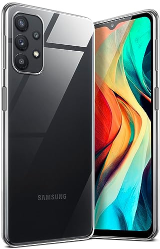 moex für Samsung Galaxy A32 5G Hülle Durchsichtig, Silikon Handyhülle Transparent, Clear Case Ultra Slim, Backcover Schutzhülle Dünn, Silikonhülle Minimalistisch, Aero Case, Klar