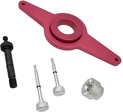 ZKTOOL Motor-Vibrationsdämpfer-Halter-Werkzeug-Set für VW Skoda Audi 1.8L 2.0L TFSI TSI EA888, OEM T10531, Kurbelwellen-Riemenscheiben-Entfernungs-Werkzeugsatz, Stoßdämpfer-Montage-Werkzeugsatz