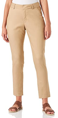 KAFFE Casual Hose Kalea Damen Chino Hose Elegant Klassische Stoffhose Classic Sand 46