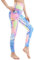 AMYTIS Sport Leggings Damen High Waist Yogahose mit Handyfach Lang Sporthose Blickdicht Leggins Fitness Bunt Sportleggins,L hellblau