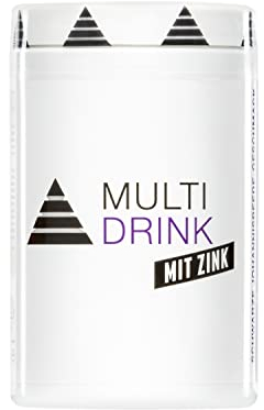 YPSI Multi Drink mit Zink - Multivitamine und Mineralstoffe in Pulverform - Schwarze Johannisbeere-Geschmack - 180g