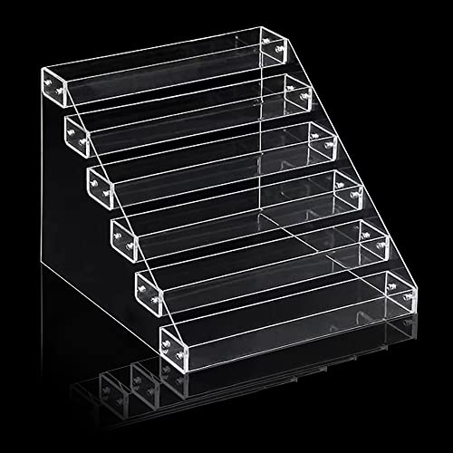 6 Tier Nail Polish Organiser,Nail Varnish Storage that Can Hold 72 Bottles of Nail Polish,Acrylic Display StandAvailable for Perfume Stand,Skin Care Organizer and Sunglasses Organiser