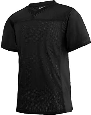 EALER Leere Fußballtrikot Mesh Athletic Football Shirt Praxis Sport Uniform, Schwarz, S