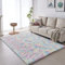 VOFUSHON Tapis Salon Shaggy Descente de lit Chambre Grande Taille Tapis avec Le Fond Antidérapant, Tapis Décoratif de Style Moderne pour Salon Chambre Canapé Natte(Arc-en-Ciel,80 x 150 cm)