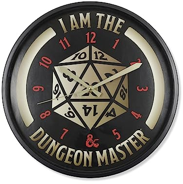 Dungeons And Dragons DND3002 Wanduhr Schwarz