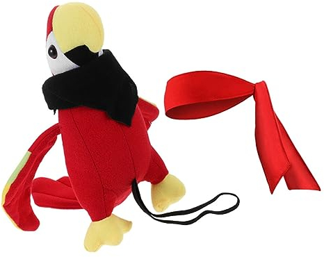 CHILDWEET 1 Satz Piraten-Kopftuch-mütze Halloween-Spielzeug Papageien-kostümzubehör Ausgestopftes Vogelmodell Piraten-Bandana Piratenvogel Für Die Schulter Piratenbandana Schal Tier Plüsch