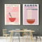 Yangld Leinwandgemälde, japanisches Essen, Wandkunstdrucke, lustige lineare Ramen-Nudeln, Poster, Küchenkunst, Bilder, Raumdekoration, 50 x 70 cm x 2, ohne Rahmen