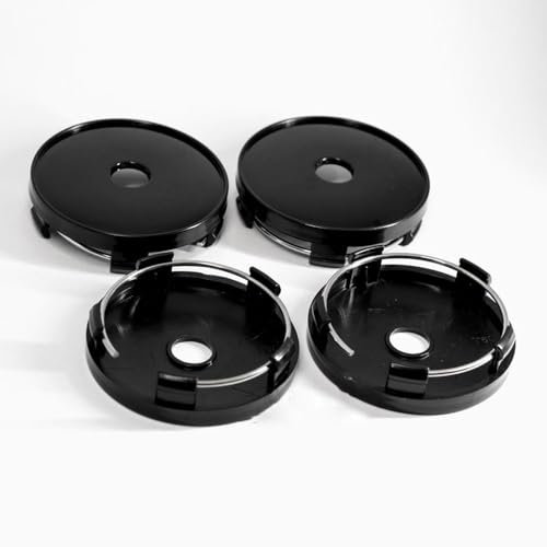 Auto Radnabenkappen Nabendeckel Radkappen Felgendeckel Felgenkappen Mittelabdeckungen für Mini Cooper R60 F60 R58 R59 R55 F54 R61 R50 R53 R56 | Zubehör Ersatzzubehör 60mm,A/Black