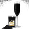 Twinkle my Drink® Essbarer Glitzer für Getränke Schwarz- Halloween Party Deko - Glitzer essbar für Sekt & Likör - vegan, geschmacksneutral - 12g für über 60 Getränke