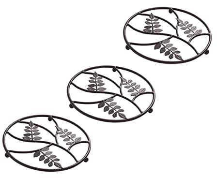 MILISTEN 3st Topflappen Kochgeschirrmatte Plattenauflage Silikontopfmatte Warme Gerichte Mat Topfunterlage Aus Silikon Runde Untersetzermatte Fondu Eisen