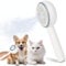 Peticularz Katzenbürste mit Dampf, Dampfbürste Steamy Brush, Water Cat Spa Brush mit Wasser für Katzen & Hunde, Dämpfe Lollipop Pflegebürste zur Haarentfernung (Weiß)