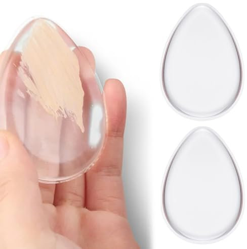 ZAMXHUG 2pcs éponges de maquillage en silicone pour maquillage - maquillage et éponge applicateur en éponge pour fond de teint liquide ou correcteur