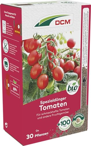 DCM Spezialdünger für Tomaten - Tomatendünger - Mit MINIGRAN® TECHNOLOGY - Dünger für Tomaten - Bio Dünger - organischer Dünger - 1,5 kg für ca. 30 Pflanzen