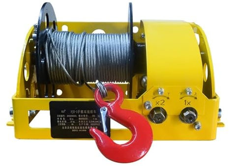 Treuil manuel, Treuil manuel 500KG, mode à deux vitesses, lampe de poche, treuil intégré, treuil à manuel lourd,pour tirer et hisser des objets lourds