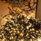 Luccika, Luci a Grappolo Cluster Bianco Caldo, 13,5 Metri, 1512 LED da Ø 3mm, Catena Luminosa per Albero di Natale, 4 Effetti di Luce, Telecomando, Timer, Cavo Verde IP44, Uso Interno/Esterno