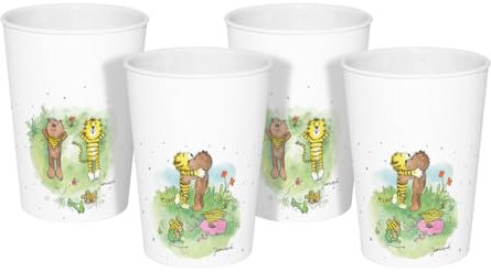 GEDA LABELS Trinkbecher Janosch Kids 4er Set 330ml PP