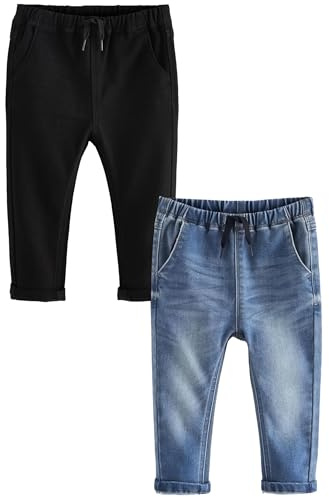 NEXT Jungen 2er-Pack superweiche Schlupfjeans mit Stretch