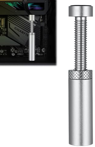 Grafikkarten Halterung Gpu Halterung Grafikkarten Halter Skalierbar Grafikkarten Stütze Gpu Sag Bracket mit Magnet Länge Ca 49–80 mm Passend für Grafikkartenhalterung (Silber)