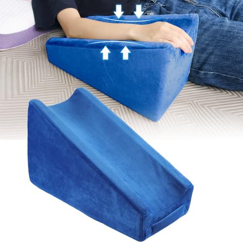 YOFAPA Ergonomic Arm Elevation Pillow, Arm Wedge Pillows For Adults Soft Foam Elbow Support Pillow With Washable Cover For Post-Surgery Recovery, Bed Sore Relief & Sleeping