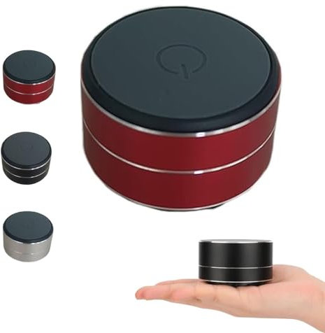 Buzzgo Speaker,Buzzgo Portable Bluetooth Mini Speaker,Small Wireless with Suction Cup Bone Conduction, Stereo Bass for Bathroom Outdoor (Red)