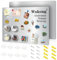 Wukong 2 Stück Magnettafel 42 X 30cm A3 Magnetwand Magnet Magnetisches Whiteboard kratzfest Edelstahl Selbstklebend für Tafel Büro Küche Kühlschrank